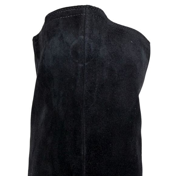 Isabel Marant Riria Suede Slouchy Tall Boots Midnight Blue Size 38 - Picture 13 of 13